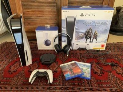 PlayStation5 Disc 825GB  Controller  3D Headset  2 Games - Thumbnail 2
