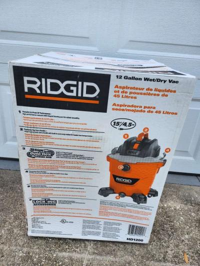 Ridgid 12 Gallon NXT Wet Dry Vac - Thumbnail 2