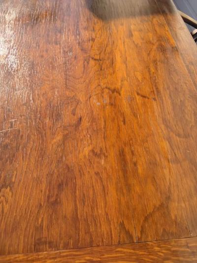 Well Made Wooden Dining Room Table with Chairs Like New - Thumbnail 4