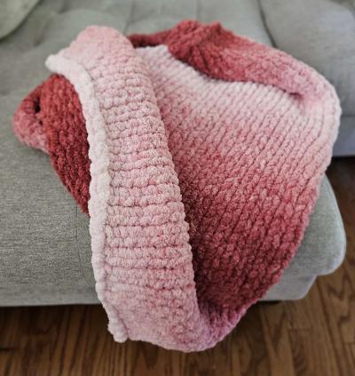 Soft Ombre Sofa Throw - Thumbnail 2