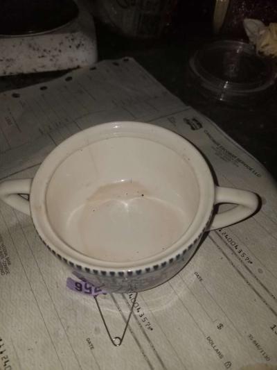 Currier Ives Sugar Bowl Porcelain - Thumbnail 2