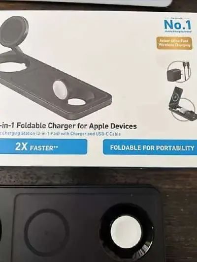 UltraFast 3in1 Anker Wireless Charging Station Foldable - Thumbnail 5