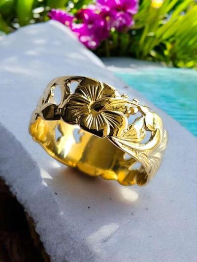 14 KT GOLD RING - Thumbnail 2