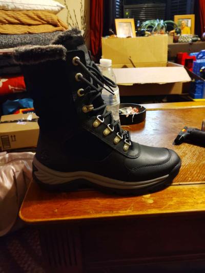 timberland faux fur leather winter boots - Thumbnail 2