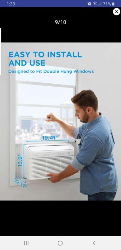 Midea air conditioner 12000 BTU window air conditioner - Thumbnail 2