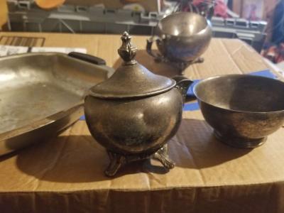Silver plate tea set - Thumbnail 3
