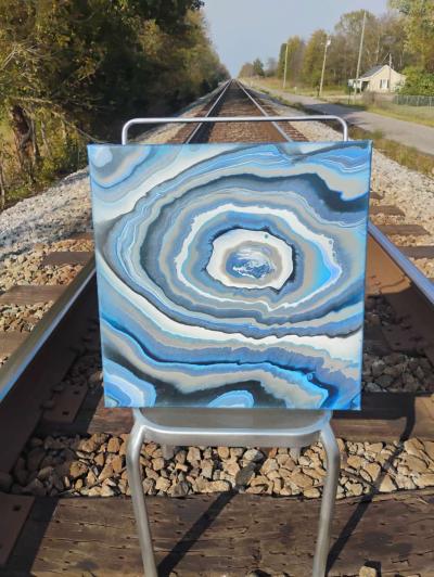 20in x 20in Acrylic Painting on Canvas - Thumbnail 2