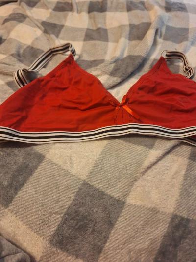 Red non padded bra - Thumbnail 2