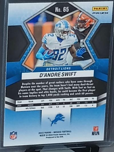 2022 mosaic honeycomb ssp Dandre Swift 65 - Thumbnail 3