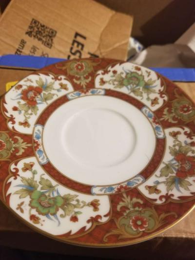 12 Sets Sango China Kyoto Footed Cup  Saucers  Japan - Thumbnail 2