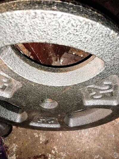 two standard 25 lb weight plates - Thumbnail 5