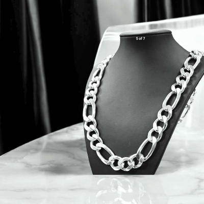 Solid Sterling silver Figarope Chain 290 grams - Thumbnail 4