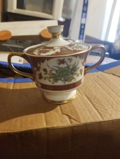 12 Sets Sango China Kyoto Footed Cup  Saucers  Japan - Thumbnail 5