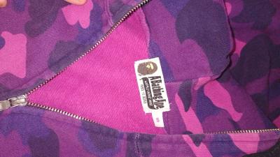 Purple Bape Full Zip Jacket - Thumbnail 2