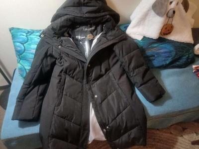 black hooded winter coat MID LENGTH SIZE LG E LG - Glen Ellyn, Illinois