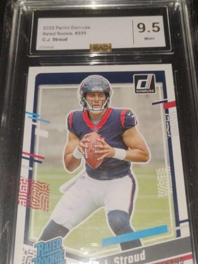 Graded CJ Stroud Donruss Rookie Football Card