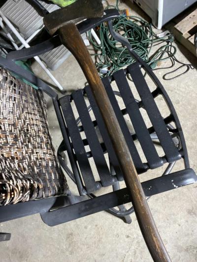 restored 1896 antique felling axe - Thumbnail 5