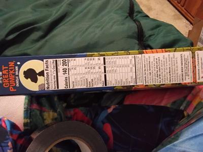 Collective box of ITS THE Great PUMPKIN CHARLIE BROWN cereal - Thumbnail 3