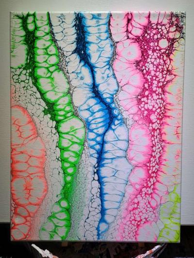 Beautiful Neon acrylic painting - Thumbnail 2