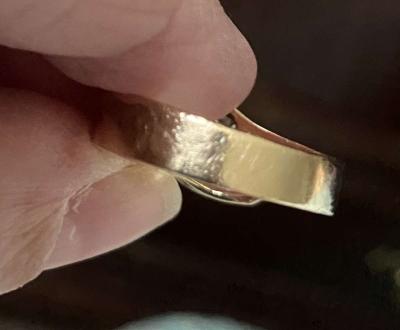 Custom made 14 karat gold diamond ring - Thumbnail 3