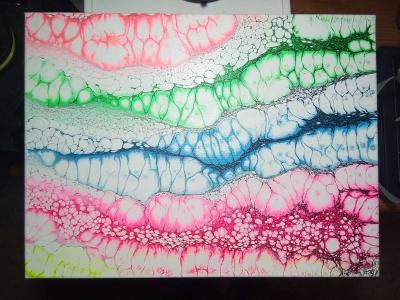 Beautiful Neon acrylic painting - Thumbnail 3