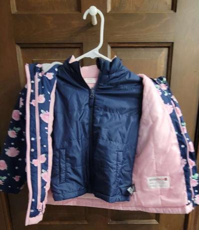 4T winter coat 2in1 with windbreaker attached - Thumbnail 4