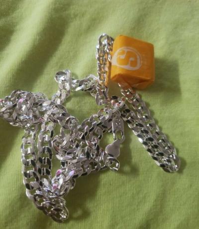 Beautiful silver 925 stamped 6mm 24in Cuban link chain - Thumbnail 5