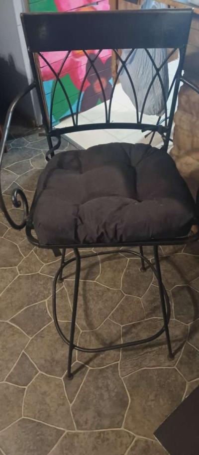 iron bar high stools - Thumbnail 2