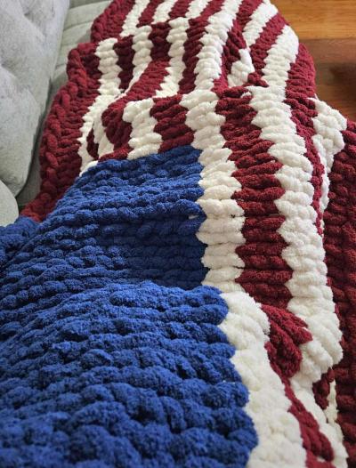 American Flag Blanket - Thumbnail 4