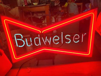 very rare vintage Budweiser neon beer Ad sign - Thumbnail 6
