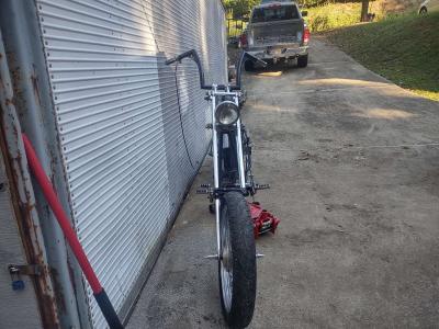 1976 Harley hardtail 4speed chopper rolling chassis - Thumbnail 6