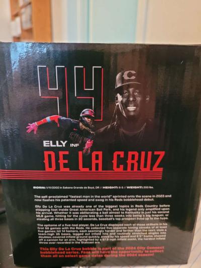 Reds baseball Bobblehead  De LA Cruz - Thumbnail 6