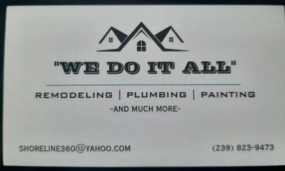 your trusted guys we do all kinds of work replumbing pipes p
