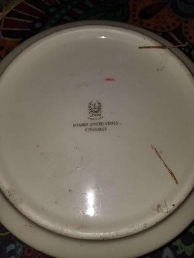 congress stamped serving bowl - Thumbnail 2