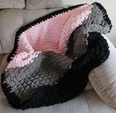 Tri Color Chenille Blanket - Thumbnail 4