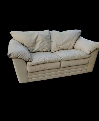 2 piece Leather Couch Sofa and Loveseat - Thumbnail 3