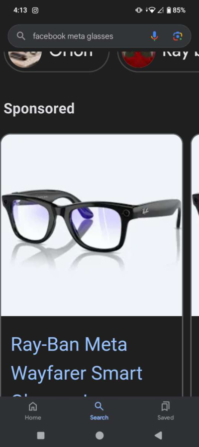 Raybans Meta Facebook Smart Glasses - Thumbnail 3