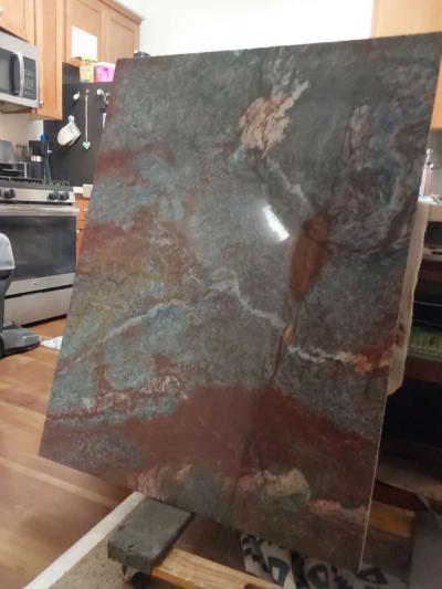 3ftX4ft blue louise van gogh granite slab - Thumbnail 3