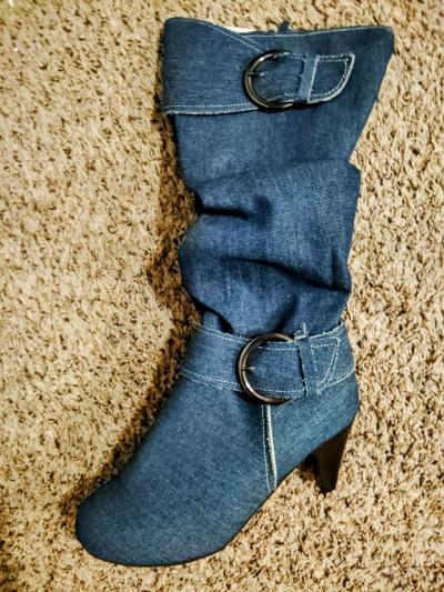 blue jean country boots - Thumbnail 3