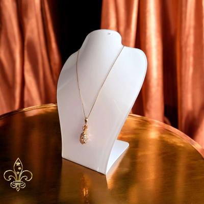 Rose gold pineapple necklace 18 inches chain - Thumbnail 2