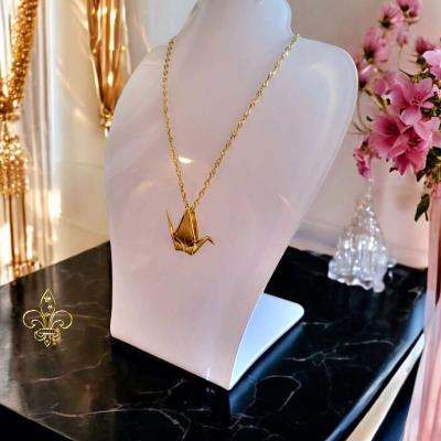 14 KT GOLD SOLID Crane pendat available - Thumbnail 3