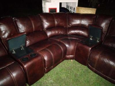 leather sectional couch - Thumbnail 3