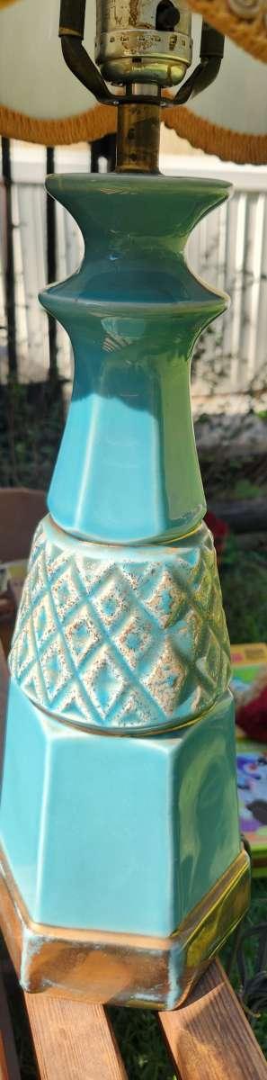 Vintage Lamp Pinch Pleat Drum Lamp - Thumbnail 3