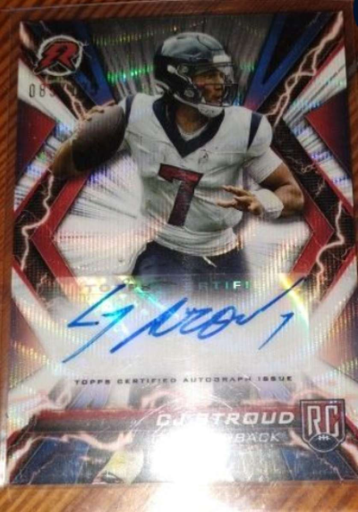 CJ Stroud Autographed Rookie Football Card