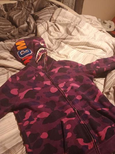 Purple Bape Full Zip Jacket - Thumbnail 3
