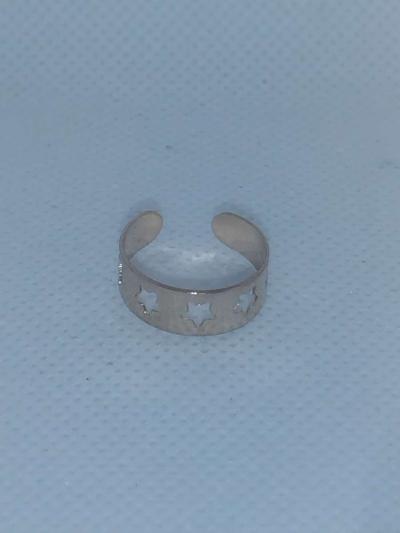 Open Star Chic Rhinestone Ring - Thumbnail 3