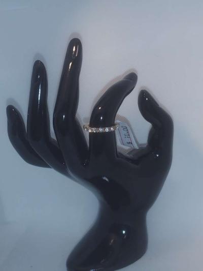 Medium White Stones Chic Rhinestone Ring - Thumbnail 5