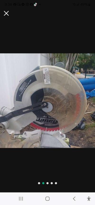 15 Amp Corded 12 in DoubleBevel Compound Miter Saw - Thumbnail 3
