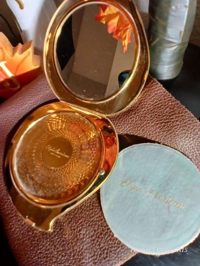 Vintage 1950s Elgin American Compact Gold Tone - Thumbnail 4