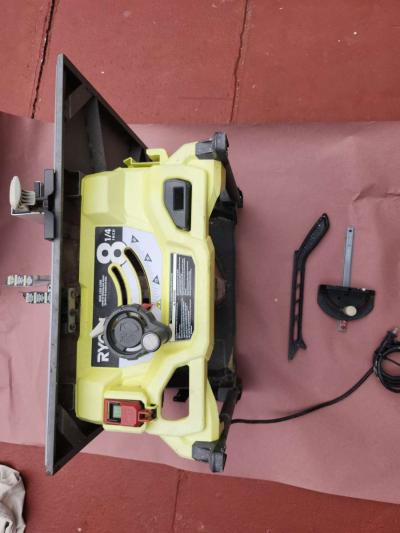 RYOBI13 Amp 814 in Compact Portable Corded Jobsite Table Saw - Thumbnail 5